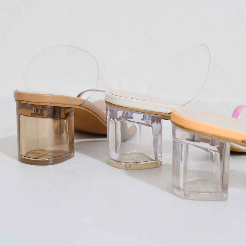 ORiental TRaffic「【アウトレット価格】PVCダブルベルトクリアヒールサンダル/21242」|サンダル|