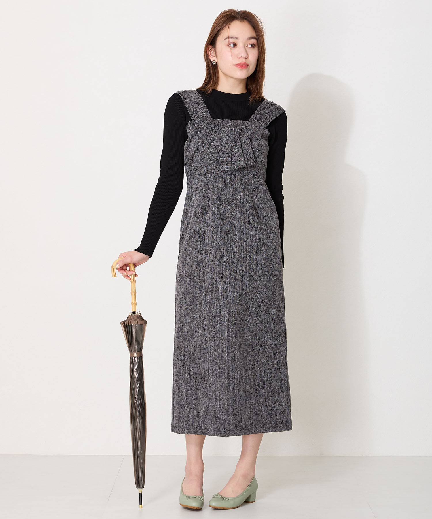 ORiental TRaffic「【防水】 ラウンドトゥ バレエ レイン パンプス /R-1017 バレエシューズ ヒール4.3ｃｍ」|パンプス|