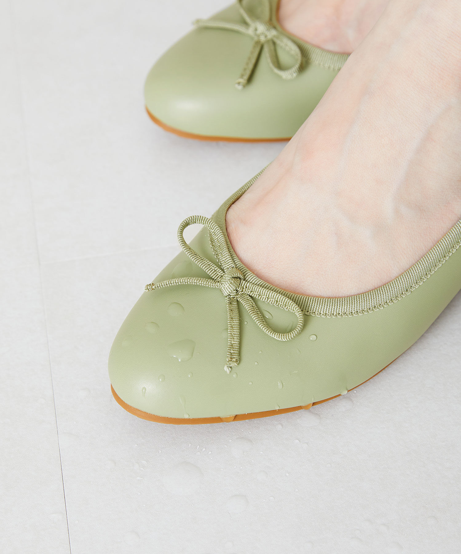 ORiental TRaffic「【防水】 ラウンドトゥ バレエ レイン パンプス /R-1017 バレエシューズ ヒール4.3ｃｍ」|パンプス|