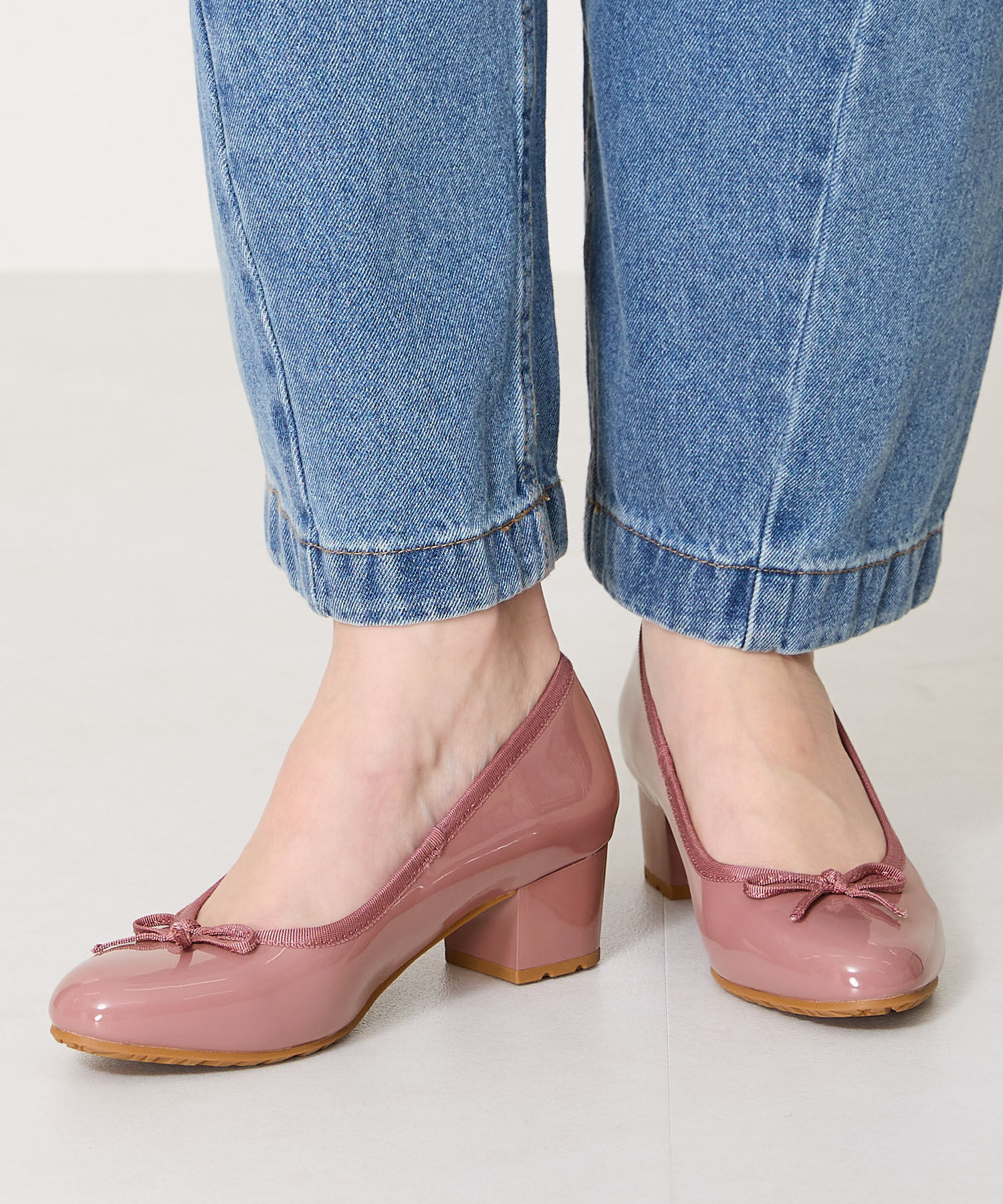 ORiental TRaffic「【防水】 ラウンドトゥ バレエ レイン パンプス /R-1017 バレエシューズ ヒール4.3ｃｍ」|パンプス|