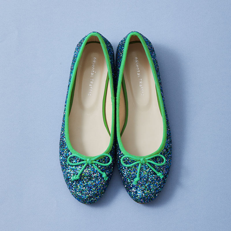 ORiental TRaffic「グリッターバレエシューズ/31125」|パンプス|