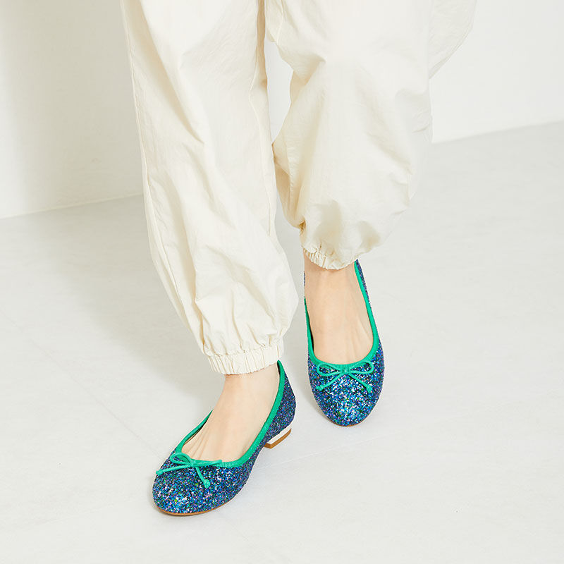 ORiental TRaffic「グリッターバレエシューズ/31125」|パンプス|