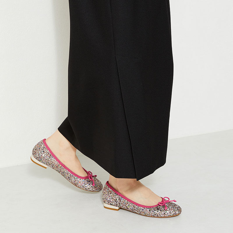 ORiental TRaffic「グリッターバレエシューズ/31125」|パンプス|