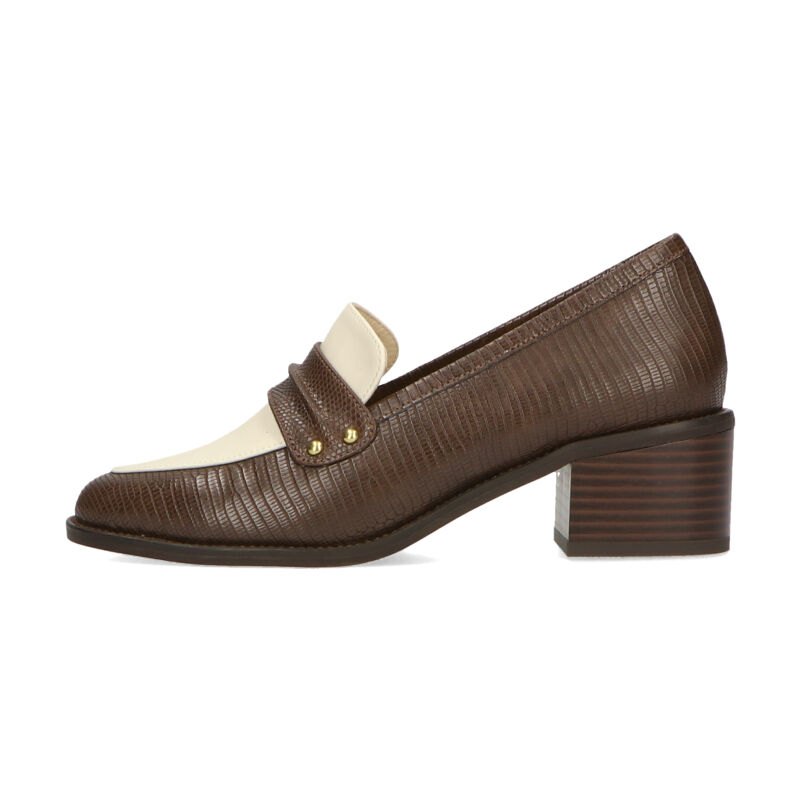 ORiental TRaffic「型押しバイカラーローファー/31118」|パンプス|