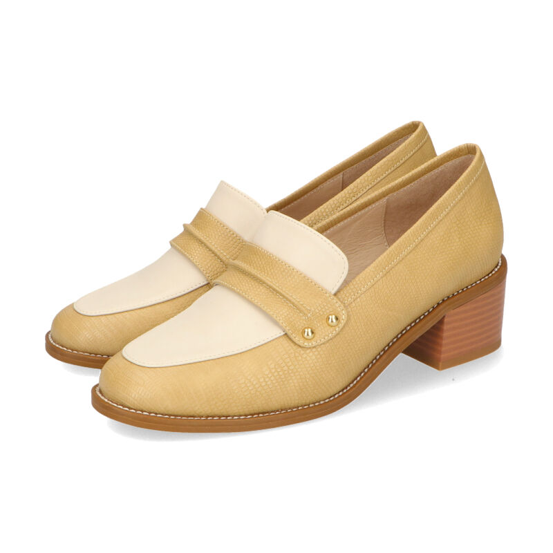 ORiental TRaffic「型押しバイカラーローファー/31118」|パンプス|