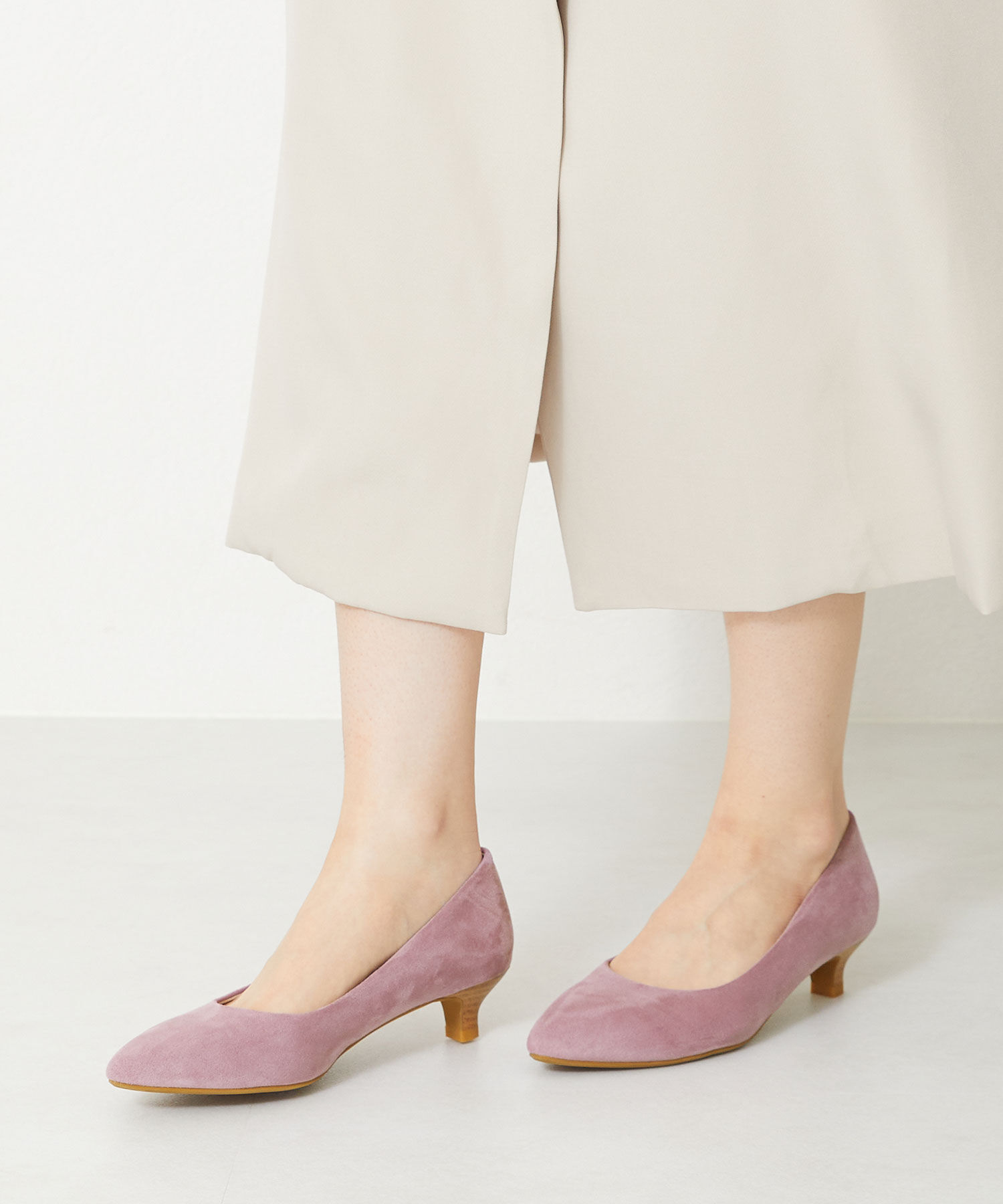 WA Oriental TRaffic「【アウトレット価格】ポインテッドトゥキトゥンヒールパンプス/32110 パンプス 人気　トレンド」|パンプス|PURPLE