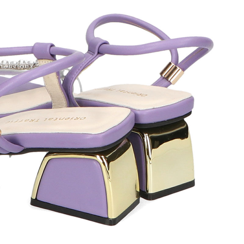 ORiental TRaffic「PVCベルトパールヒールサンダル/31211」|サンダル|