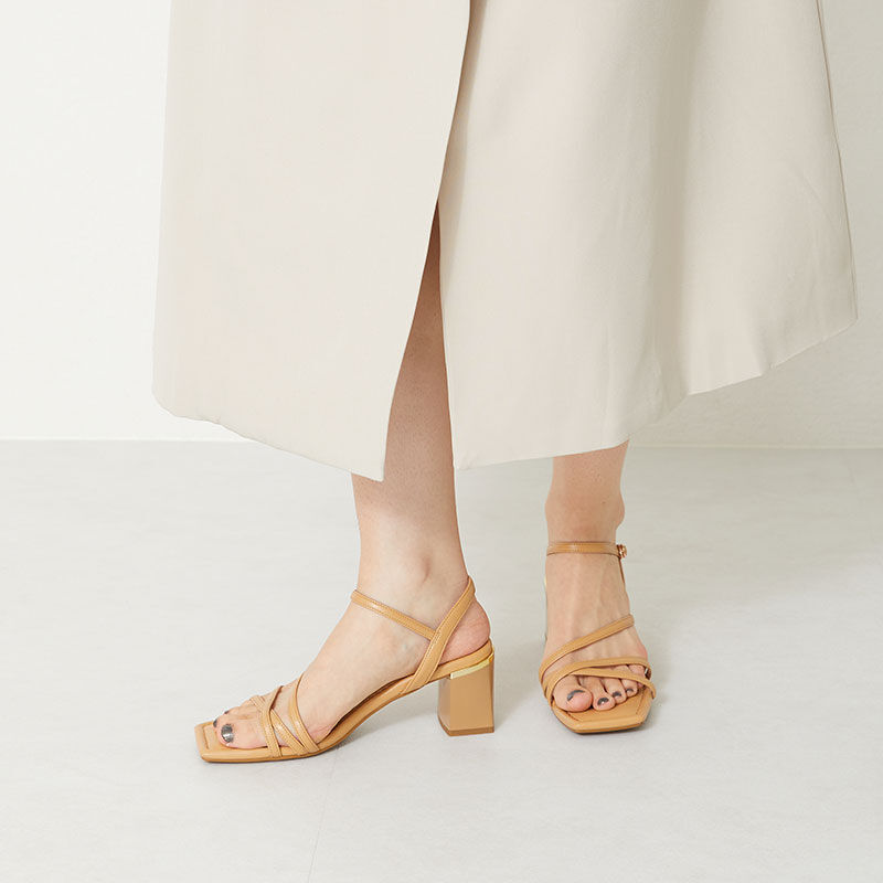 ORiental TRaffic「ナローストラップメタリックラインサンダル/31218 サンダル」|サンダル|CAMEL