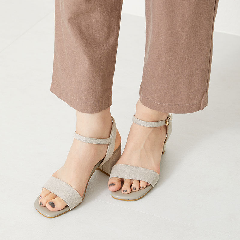 ORiental TRaffic「ワンベルトアンクルストラップサンダル/31216」|サンダル|SILVER