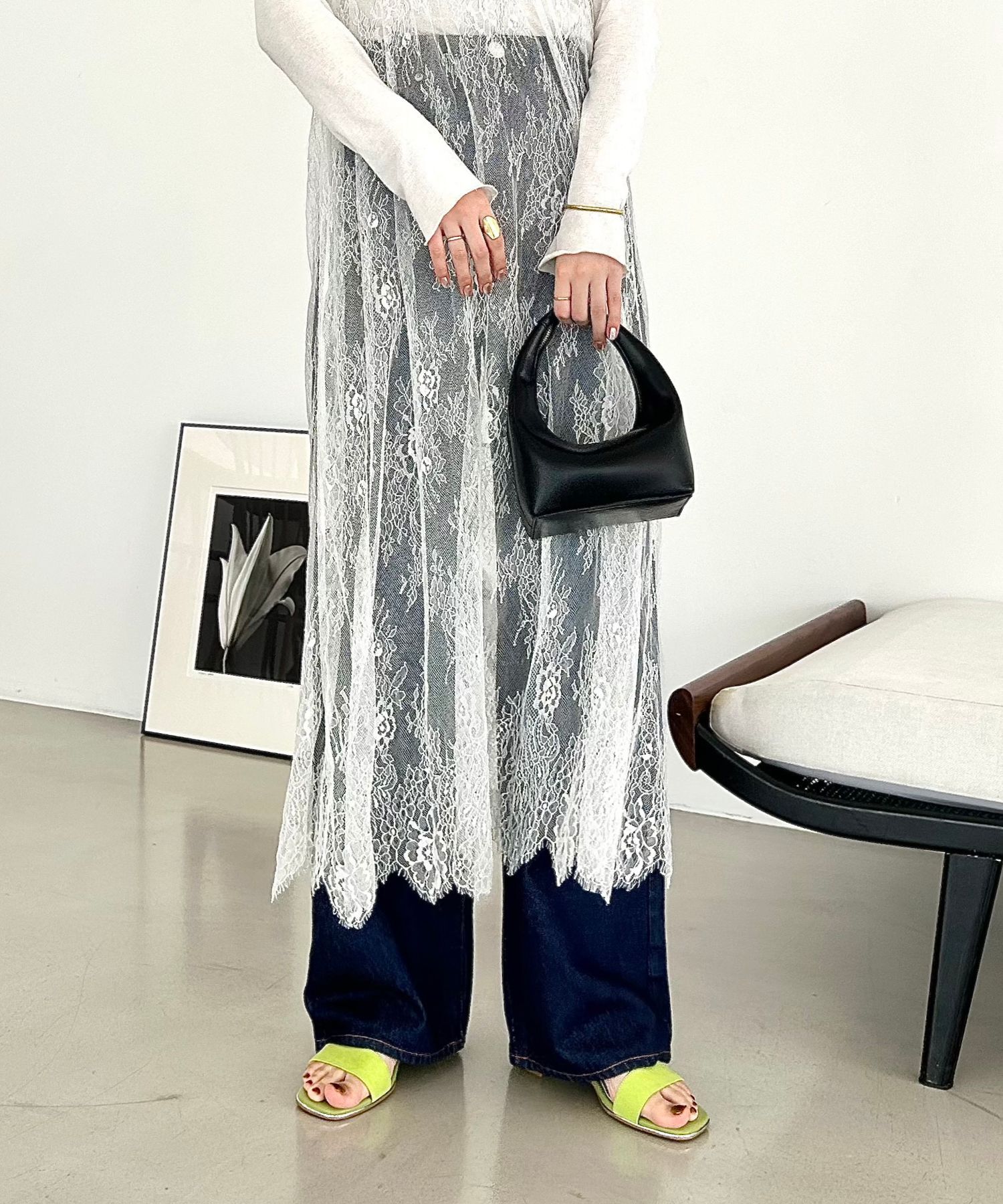 ORiental TRaffic「【アウトレット価格】メタリックライン ミドルヒール サンダル /31209 シンプル 」|サンダル|