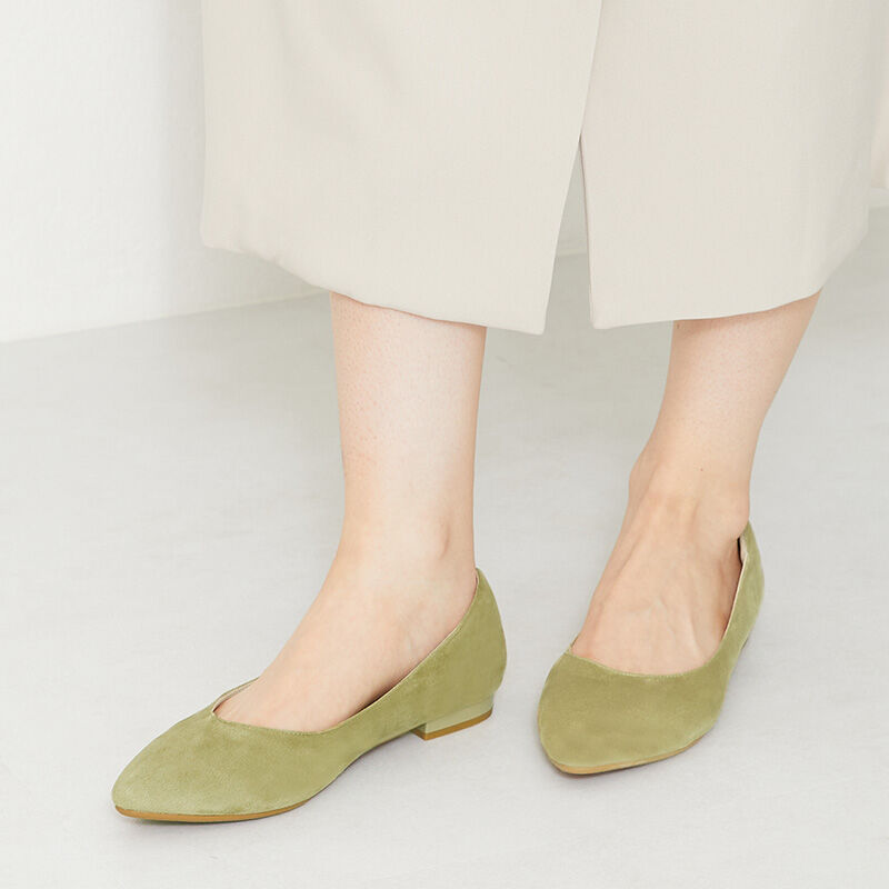 ORiental TRaffic「【跳べるパンプス/シリーズ累計１５０万足突破】プレーン フラット ヒール/R-3212 パンプス」|パンプス|