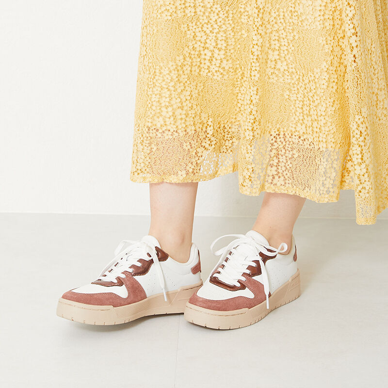 ORiental TRaffic「メタリック切替厚底ソールスニーカー/OT3729」|スニーカー|PINK