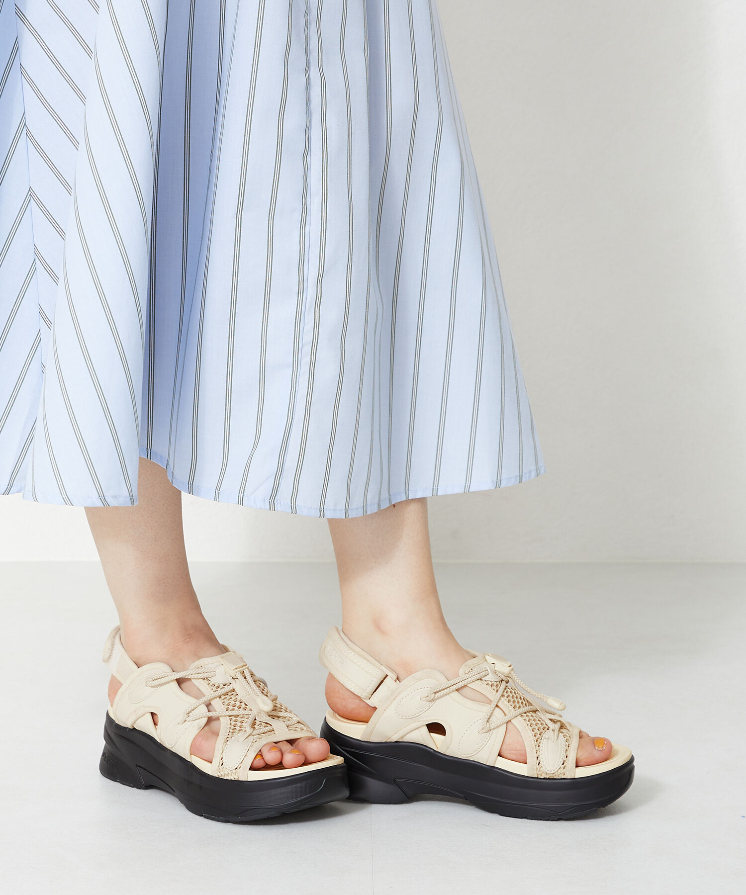 ORiental TRaffic「【アウトレット価格】メッシュバックストラップスポーツサンダル/OT3213」|サンダル|