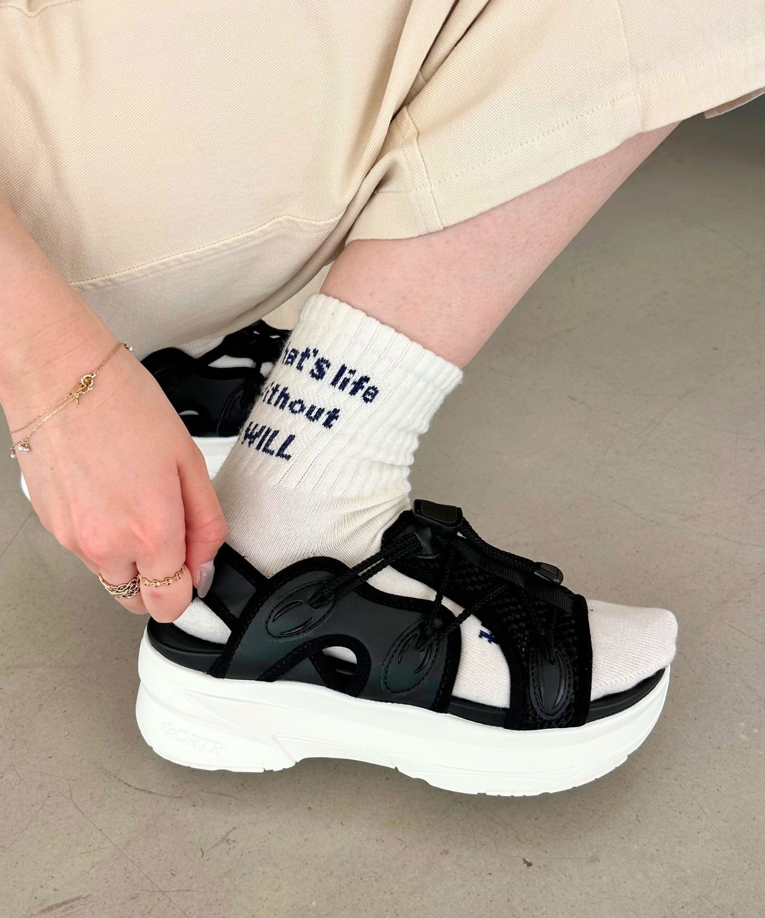 ORiental TRaffic「【アウトレット価格】メッシュバックストラップスポーツサンダル/OT3213」|サンダル|