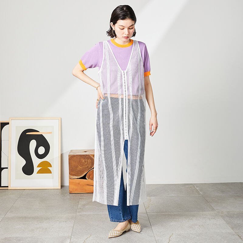 ORiental TRaffic「【アウトレット価格】ポインテッドトゥニットパンプス/31127 フラット ニット ポインテッドトゥ 人気」|パンプス|