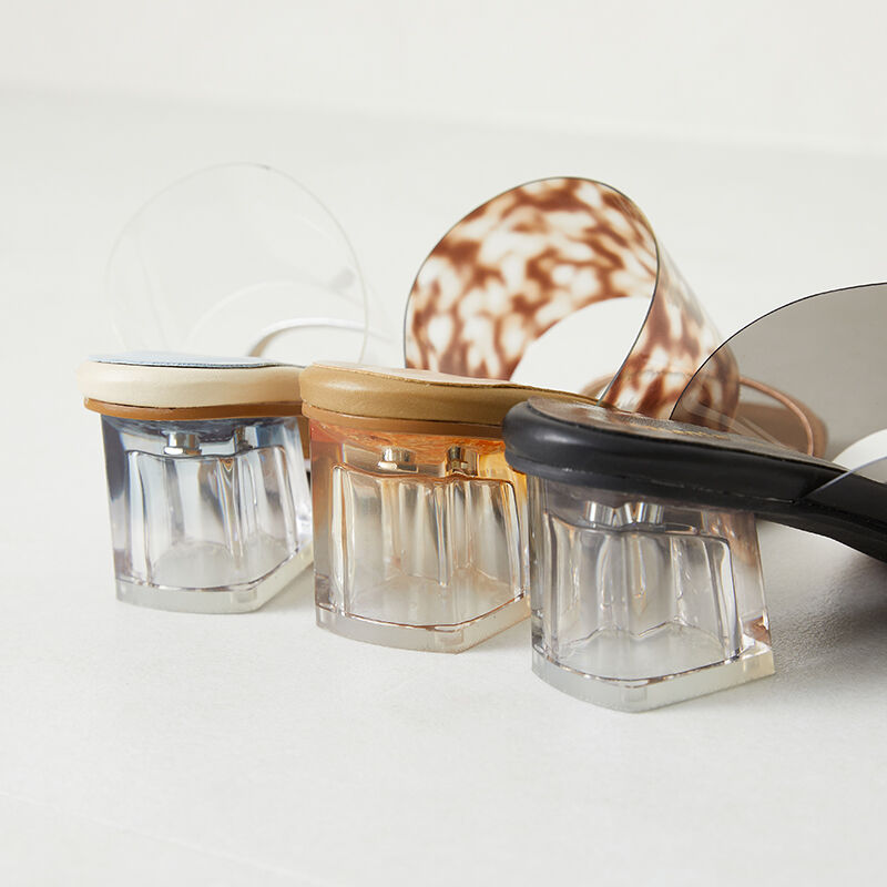 ORiental TRaffic「【アウトレット価格】異素材クリアヒールミュールサンダル/31236」|サンダル|