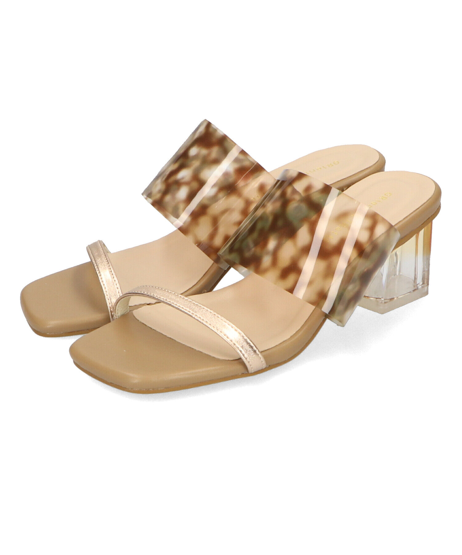 ORiental TRaffic「【アウトレット価格】異素材クリアヒールミュールサンダル/31236」|サンダル|