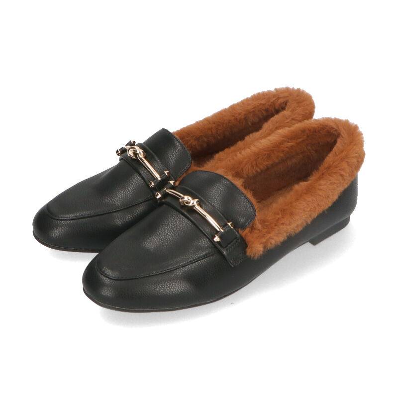 ORiental TRaffic「ゴールドモチーフファーローファー/31307」|パンプス|