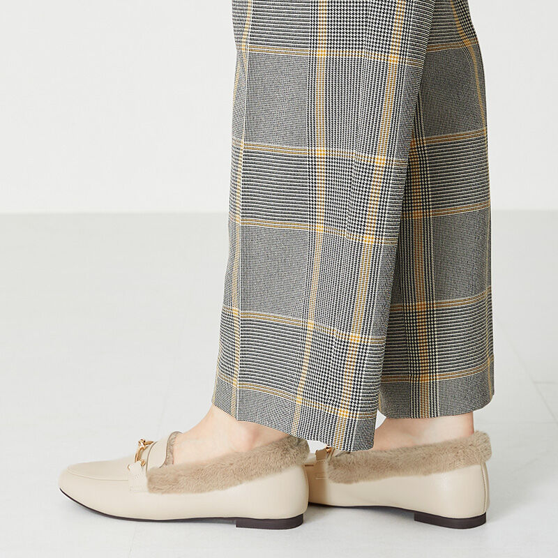 ORiental TRaffic「ゴールドモチーフファーローファー/31307」|パンプス|