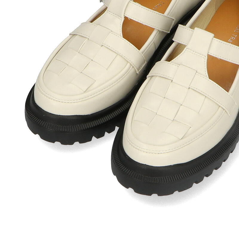 ORiental TRaffic「編み込みTストラップシューズ/31306」|パンプス|