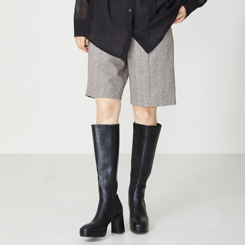 ORiental TRaffic「プラットフォームロングブーツ/31511」|ロングブーツ|