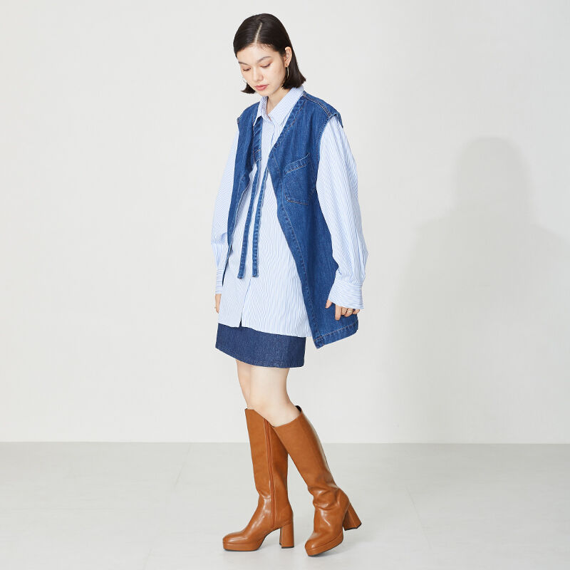 ORiental TRaffic「プラットフォームロングブーツ/31511」|ロングブーツ|