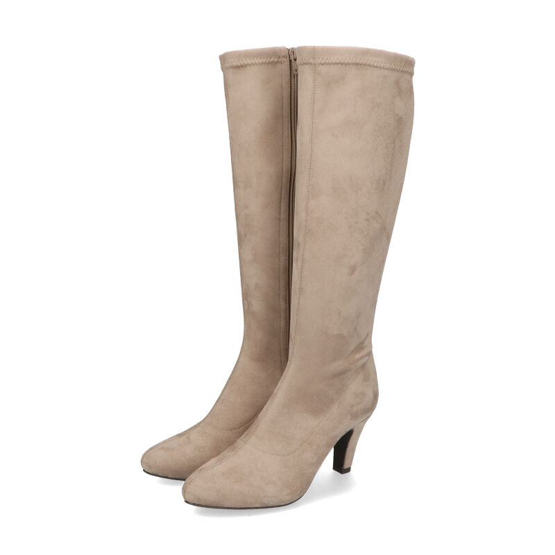 ORiental TRaffic「アーモンドトゥ ロングブーツ /31507 ストレッチ 美脚」|ロングブーツ|