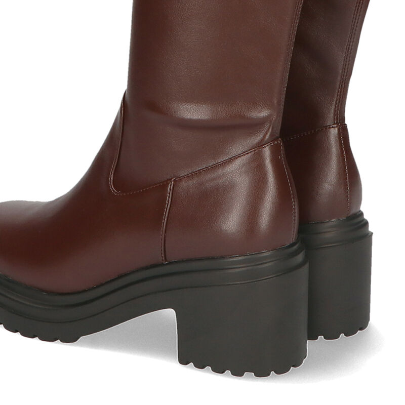 ORiental TRaffic「厚底 ストレッチ ヒール ロングブーツ /31514 ヒール7.5ｃｍ 美脚」|ロングブーツ|