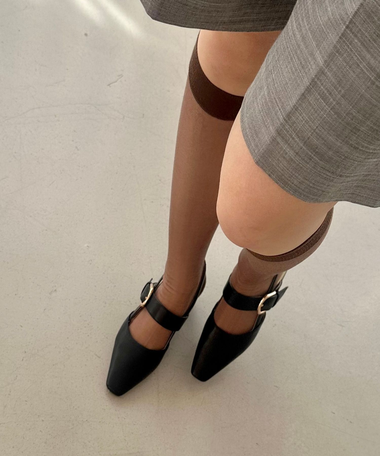 ORiental TRaffic「【トレンド】変形ヒールバックストラップパンプス/41101 パンプス 人気 売れてる スクエアトゥ」|サンダル|