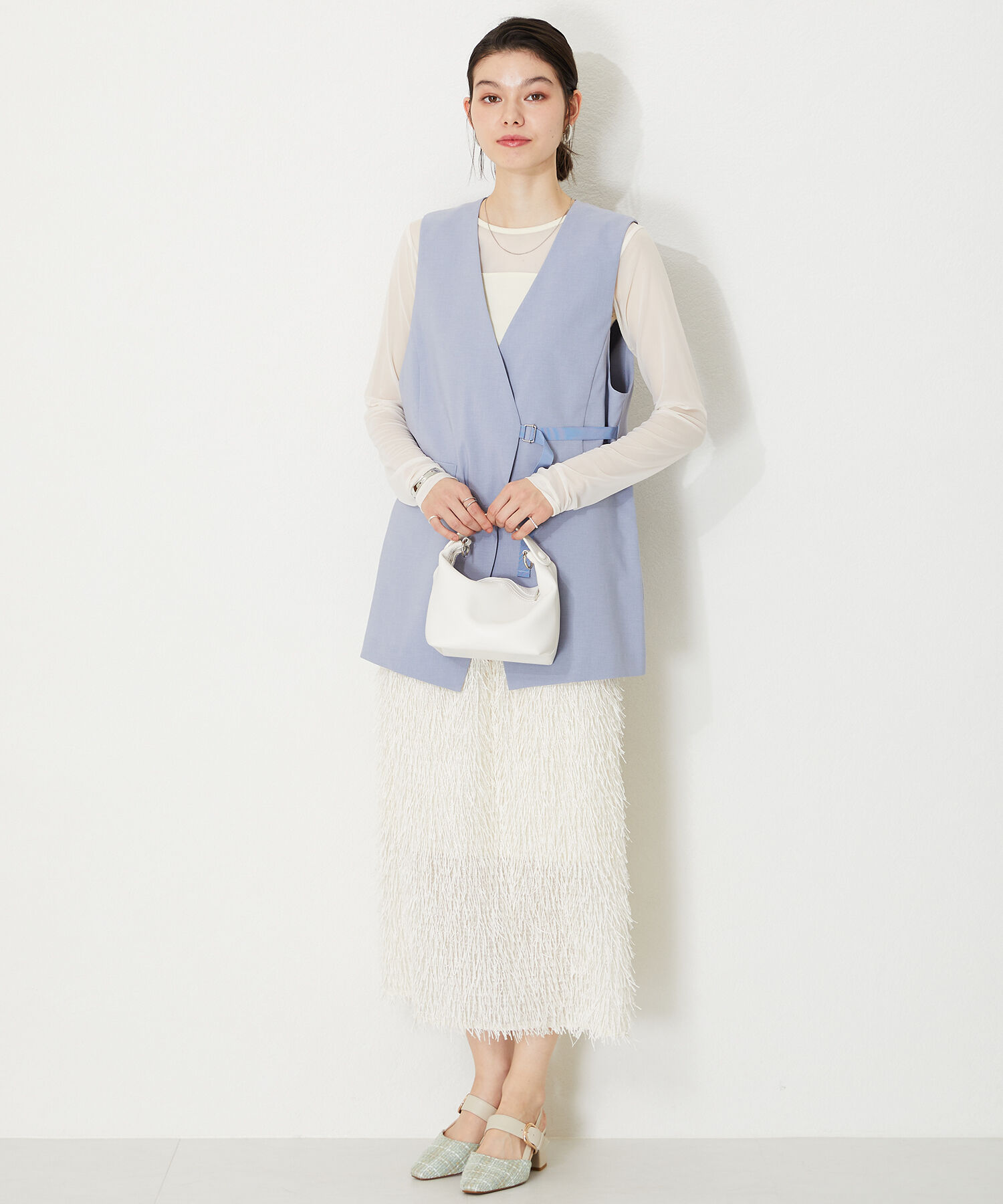 ORiental TRaffic「【トレンド】変形ヒールバックストラップパンプス/41101 パンプス 人気 売れてる スクエアトゥ」|サンダル|