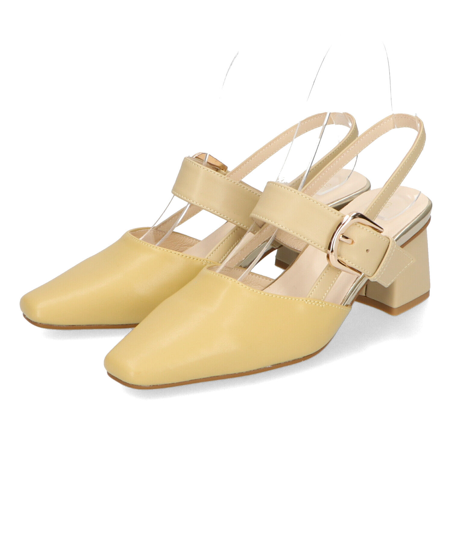 ORiental TRaffic「【トレンド】変形ヒールバックストラップパンプス/41101 パンプス 人気 売れてる スクエアトゥ」|サンダル|