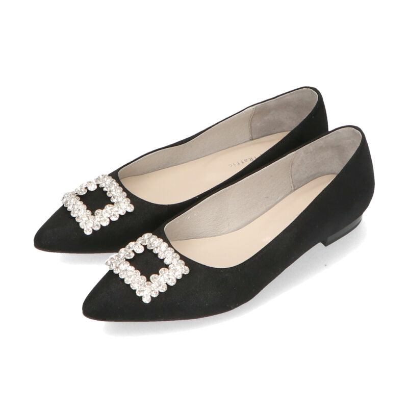 ORiental TRaffic「ビジューモチーフポインテッドトゥパンプス/41113 フラット」|パンプス|