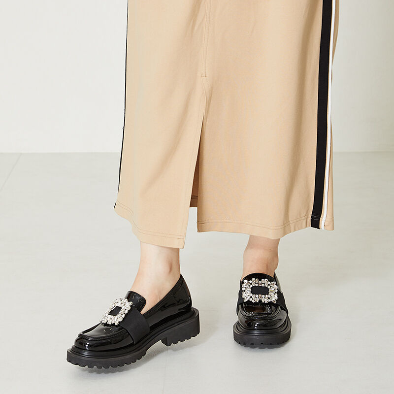 ORiental TRaffic「ビジューストラップ厚底シューズ/41118」|パンプス|