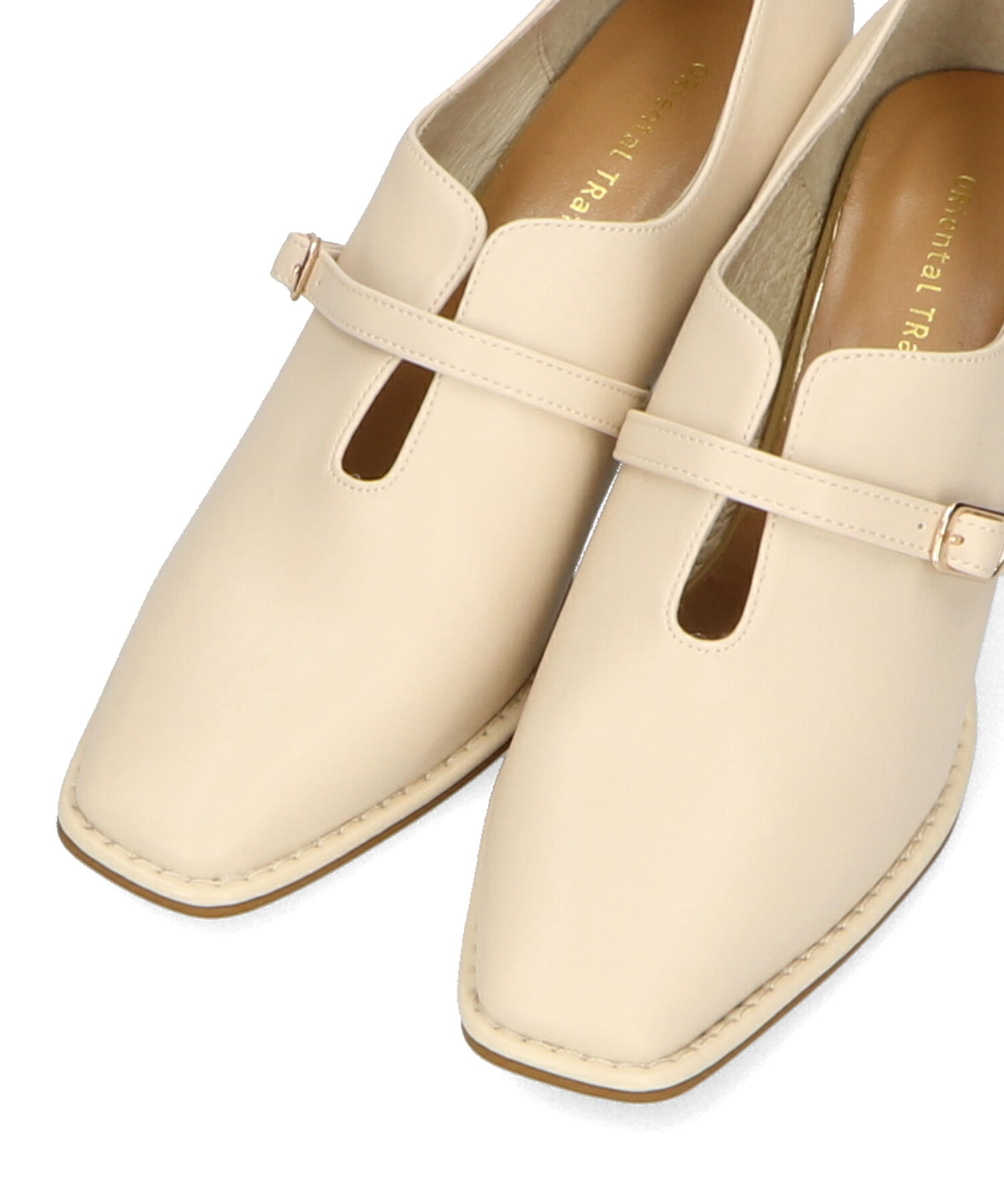 ORiental TRaffic「【トレンド】ウッドヒール甲深パンプス/41119 パンプス」|パンプス|