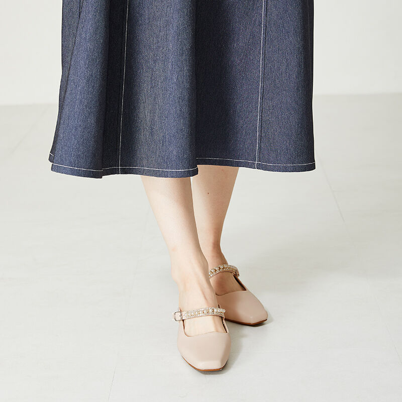 ORiental TRaffic「パールストラップミュールパンプス/41121」|パンプス|