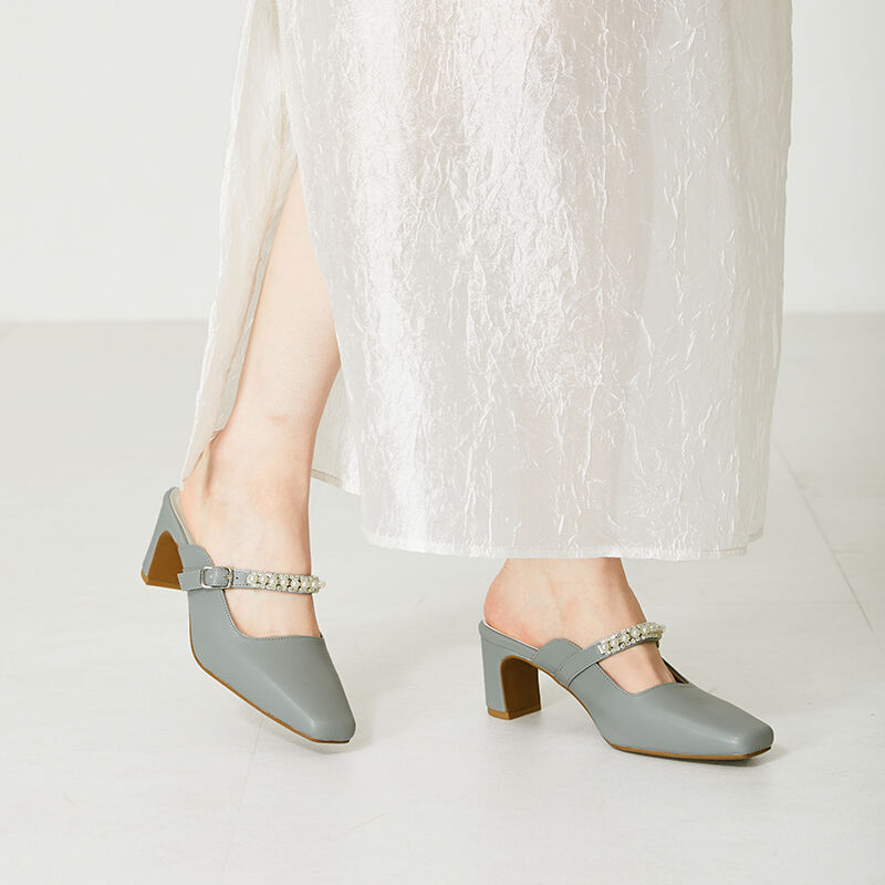 ORiental TRaffic「パールストラップミュールパンプス/41121」|パンプス|BLUE