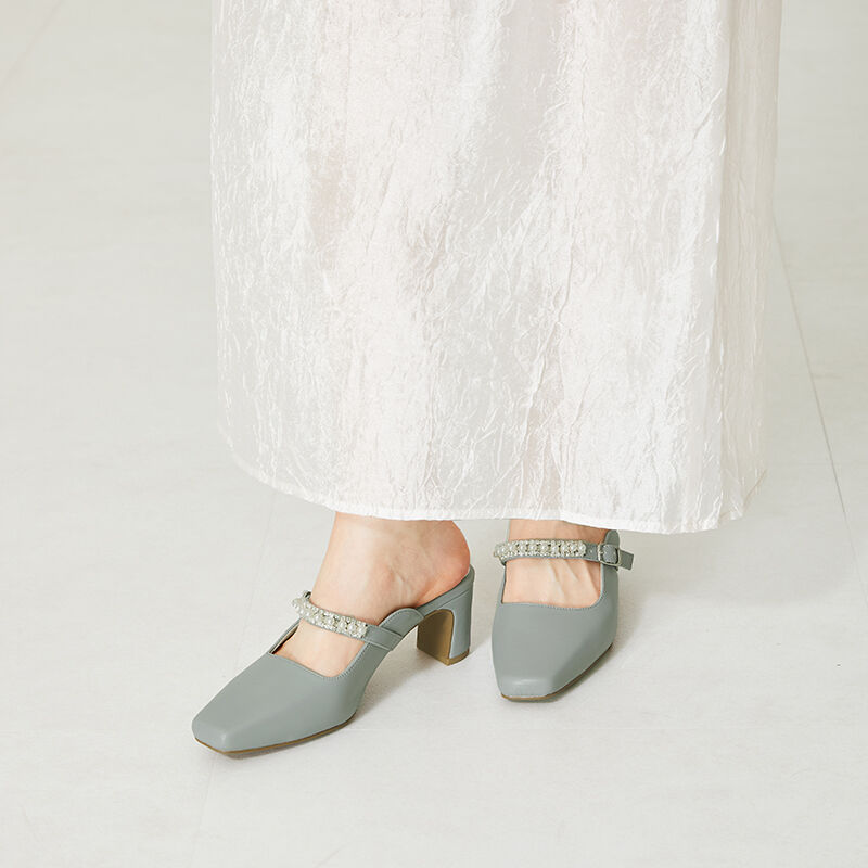 ORiental TRaffic「パールストラップミュールパンプス/41121」|パンプス|