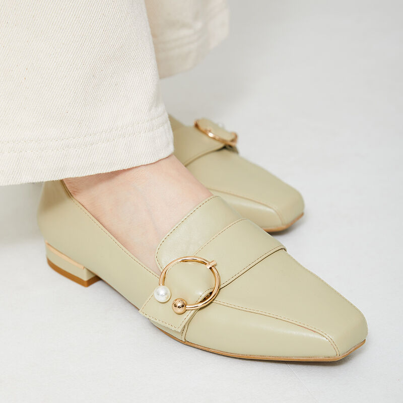 WA Oriental TRaffic「パールモチーフベルトローファー/42105」|パンプス|GREEN