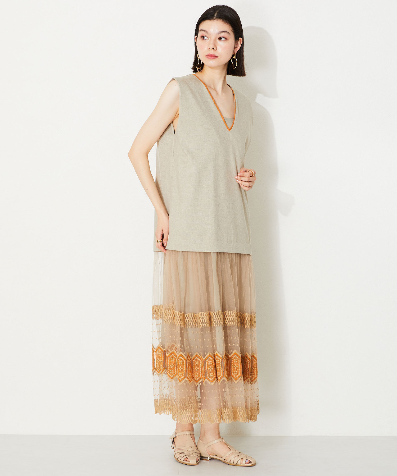 WA Oriental TRaffic「【トレンド】メタリックヒールグルカシューズ/42112 グルカサンダル 人気 カジュアル」|サンダル|