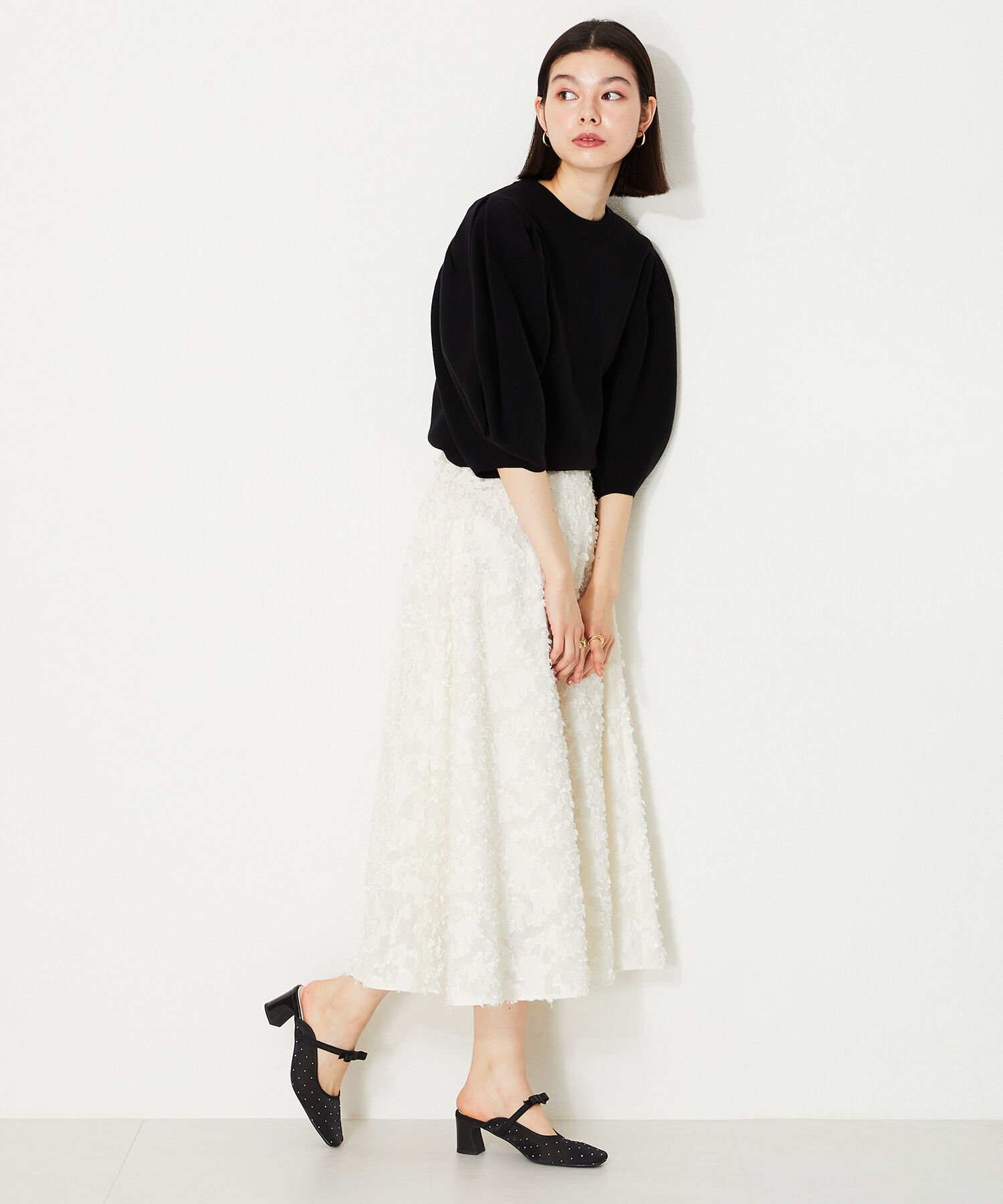 ORiental TRaffic「ラインストーンチュールミュール/41126」|パンプス|