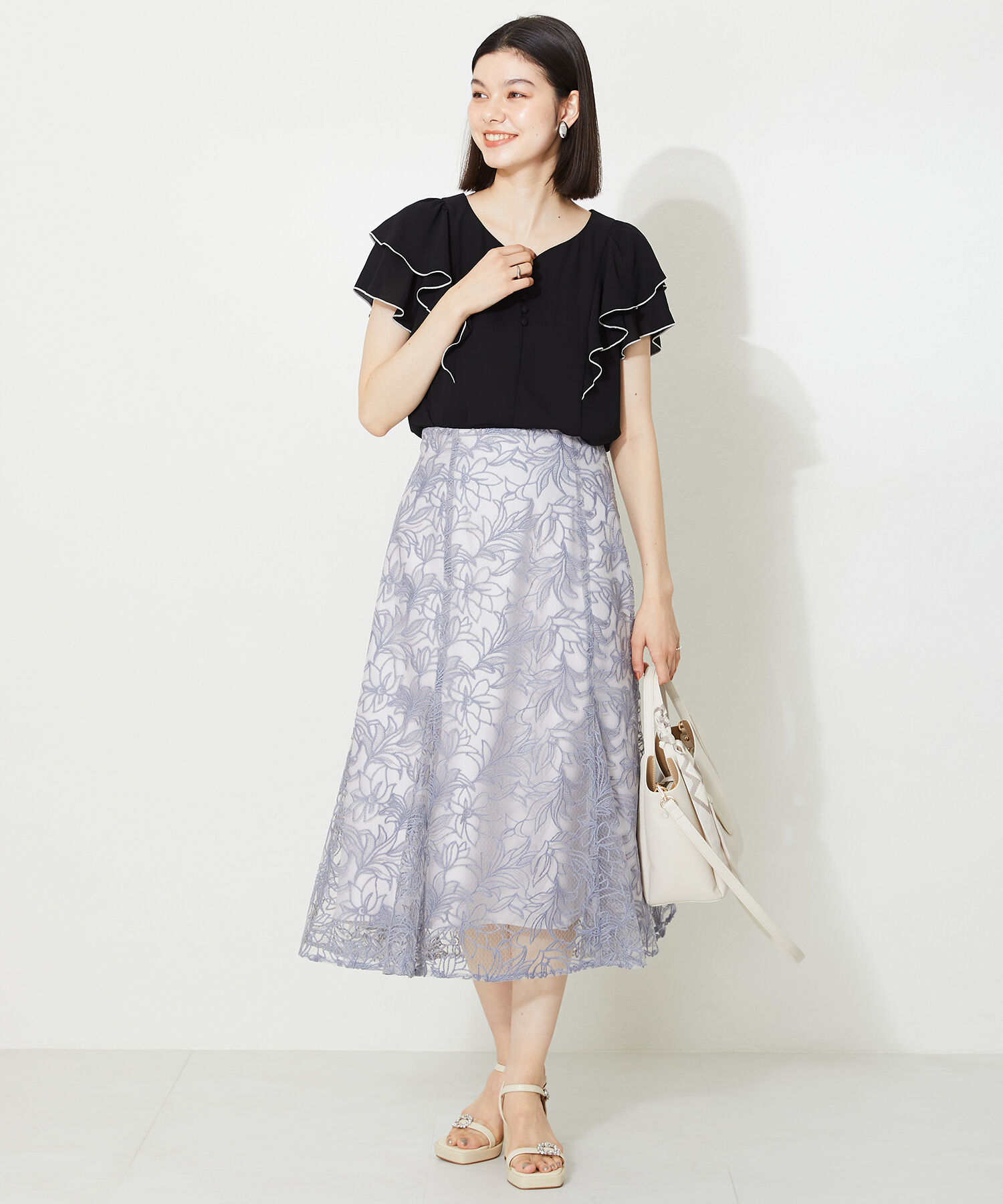 ORiental TRaffic「ビジューストラップヒールサンダル/41213」|サンダル|