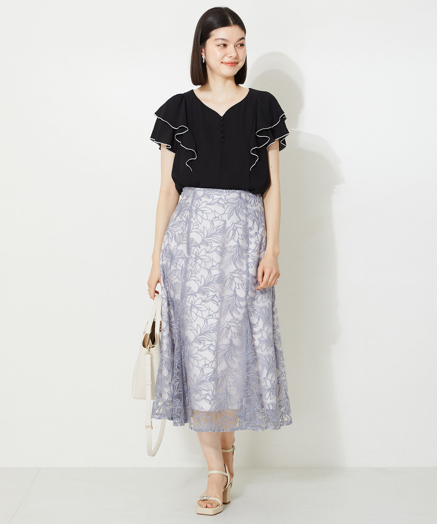 ORiental TRaffic「ビジューストラップヒールサンダル/41213」|サンダル|