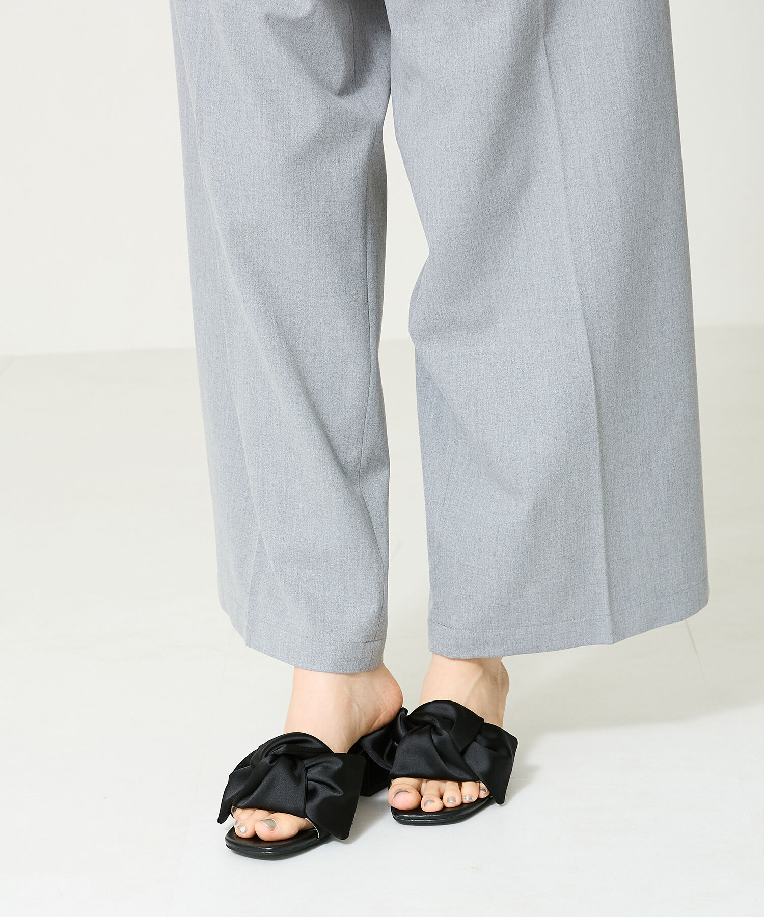 ORiental TRaffic「ビッグリボンモチーフミュール/41227」|サンダル|