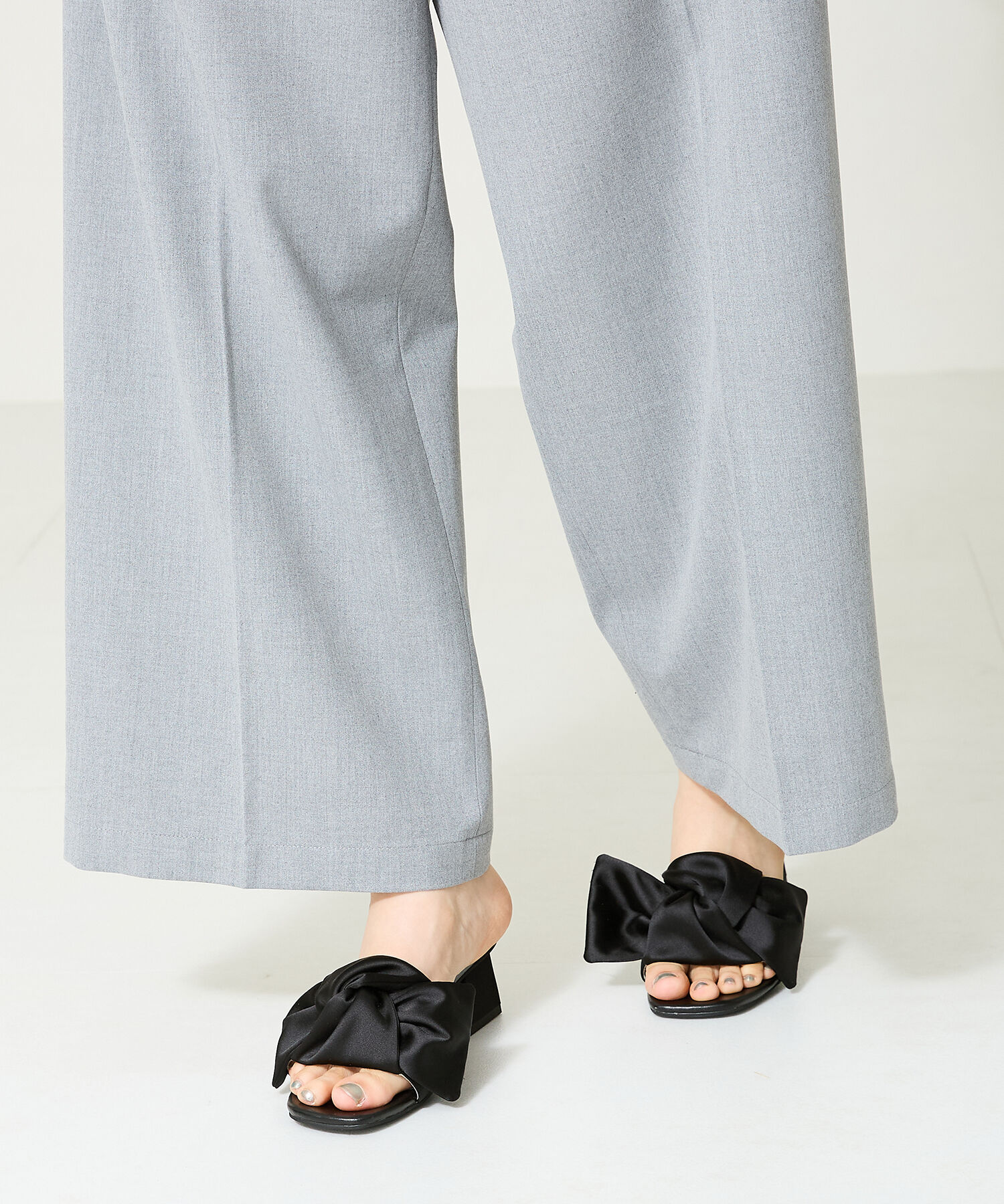 ORiental TRaffic「ビッグリボンモチーフミュール/41227」|サンダル|