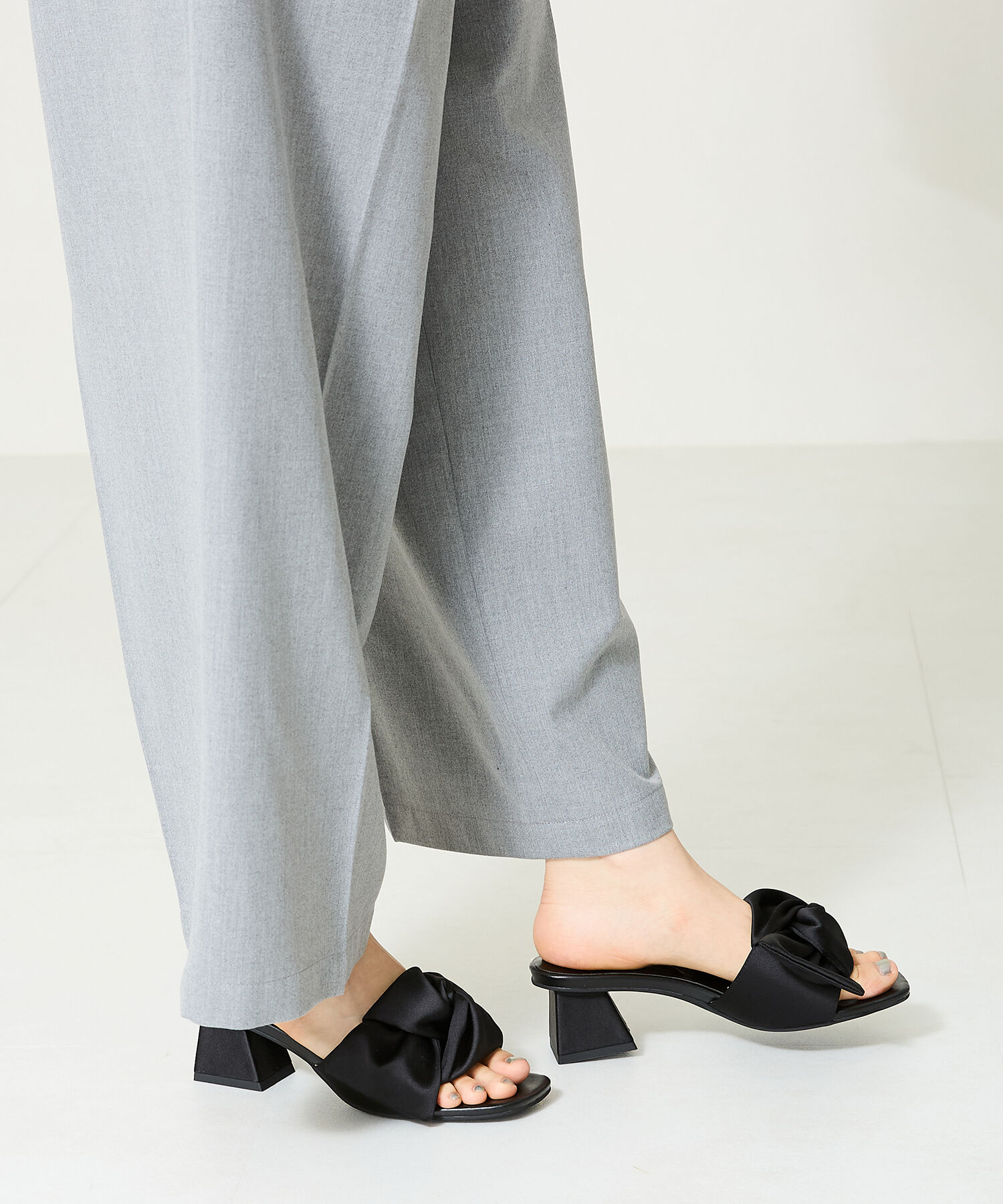 ORiental TRaffic「ビッグリボンモチーフミュール/41227」|サンダル|