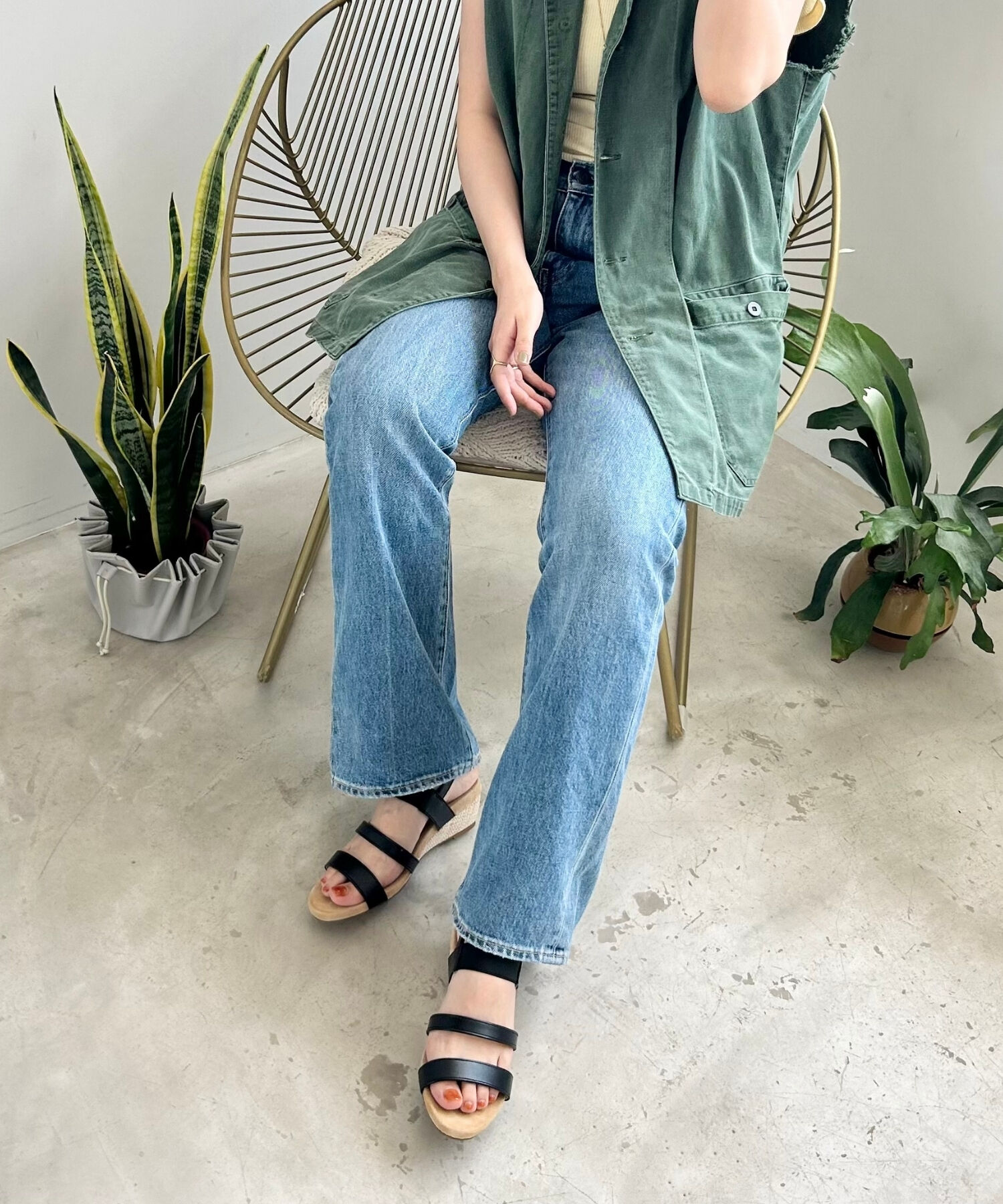 WA Oriental TRaffic「ゴムベルトウエッジサンダル/42205」|サンダル|