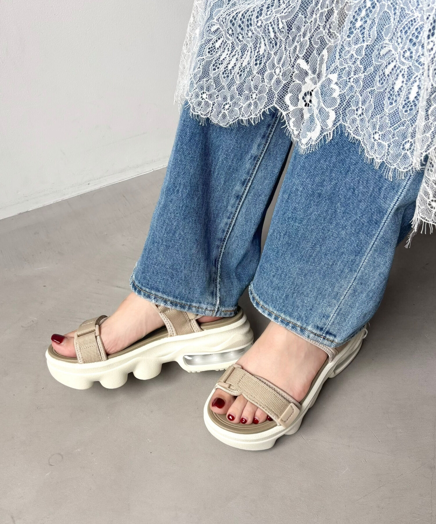 ORiental TRaffic「【アウトレット価格】ボリュームソールダブルベルトサンダル/OT3216 サンダル 人気 トレンド 売れてる」|サンダル|