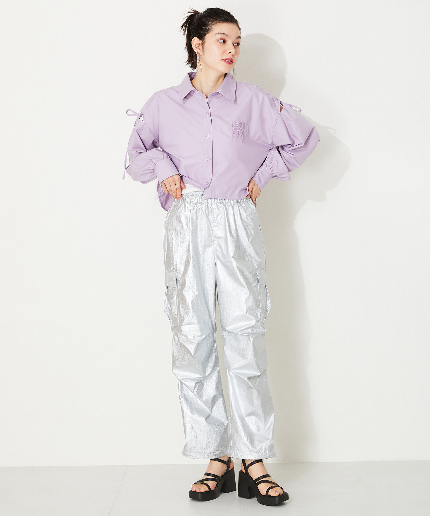 ORiental TRaffic「ナローストラップ厚底サンダル/41212」|サンダル|