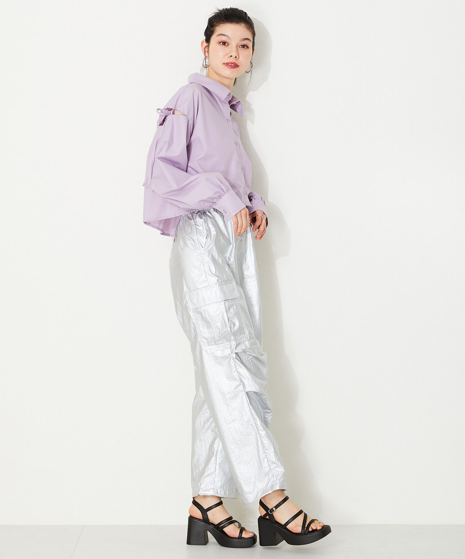 ORiental TRaffic「ナローストラップ厚底サンダル/41212」|サンダル|