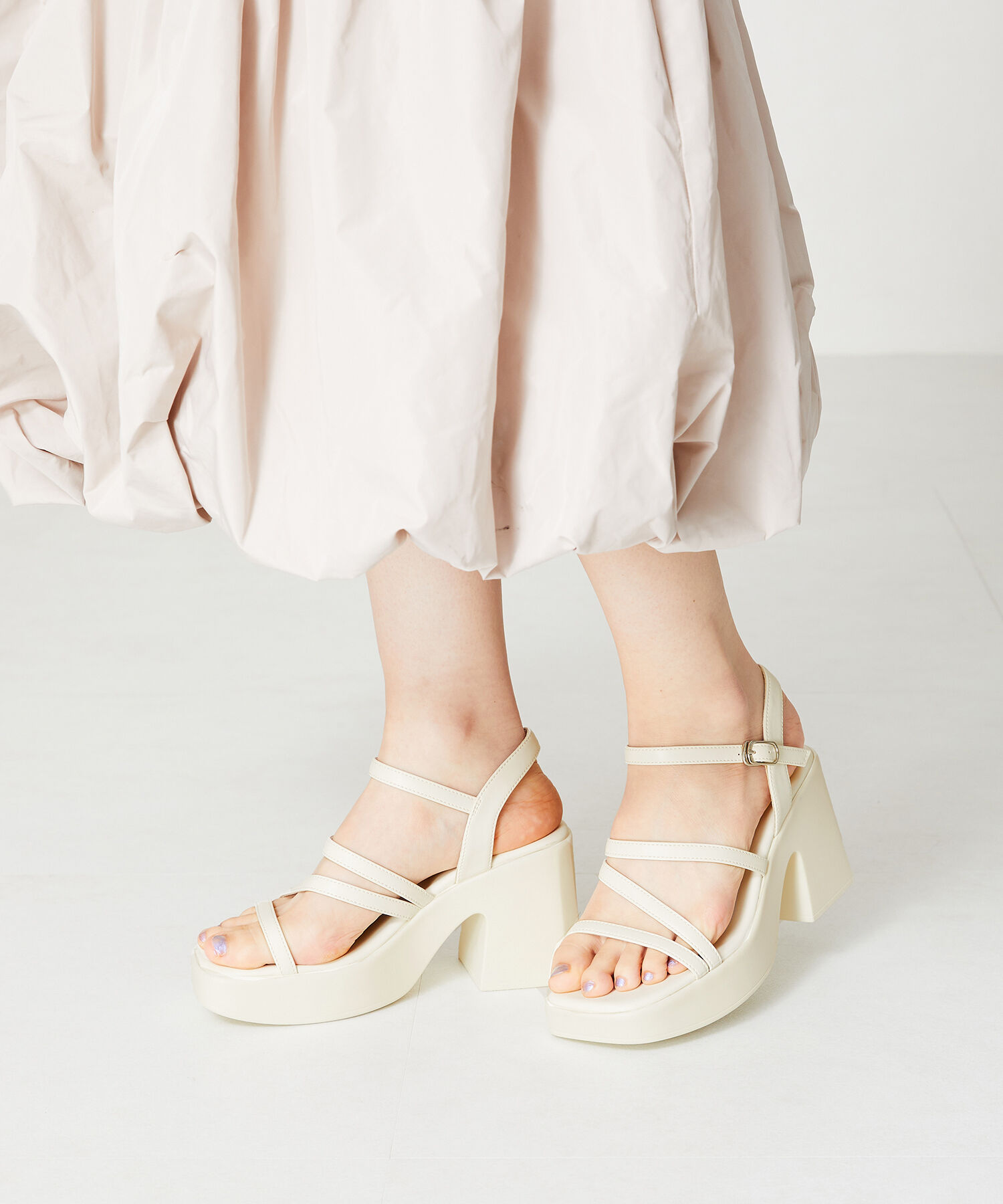 ORiental TRaffic「ナローストラップ厚底サンダル/41212」|サンダル|